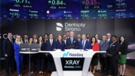 Dentsply Sirona lança novo produto e comemora mais de um século de inovação com toque de campainha no Nasdaq MarketSide